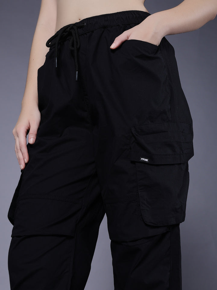 Women Utility Cargo - Black