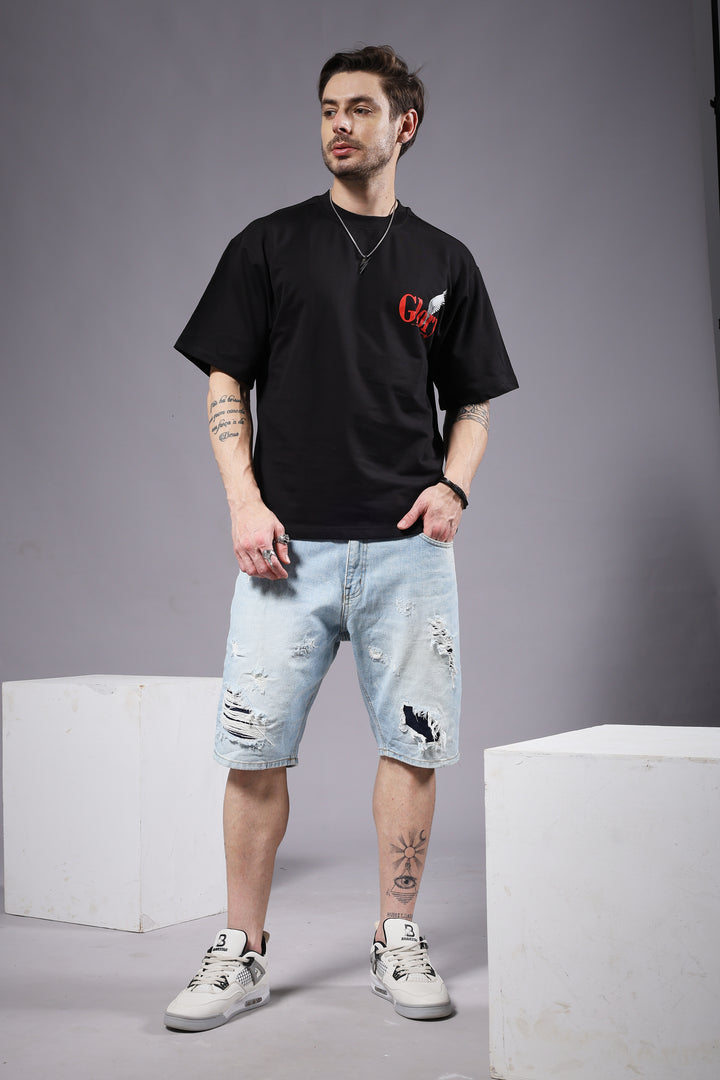 Glory Puff Printed Men Oversized Terry T-shirt