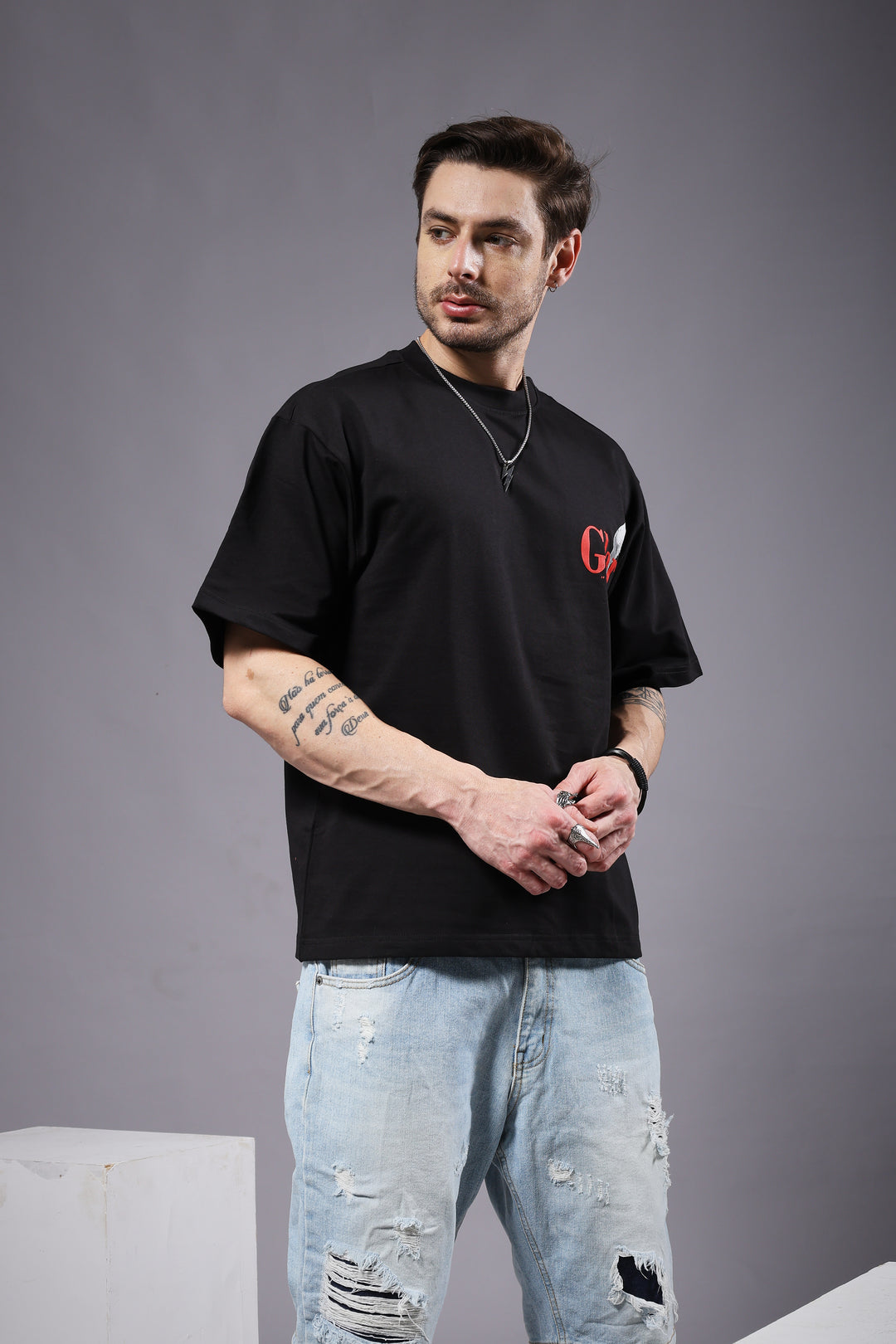 Glory Puff Printed Men Oversized Terry T-shirt