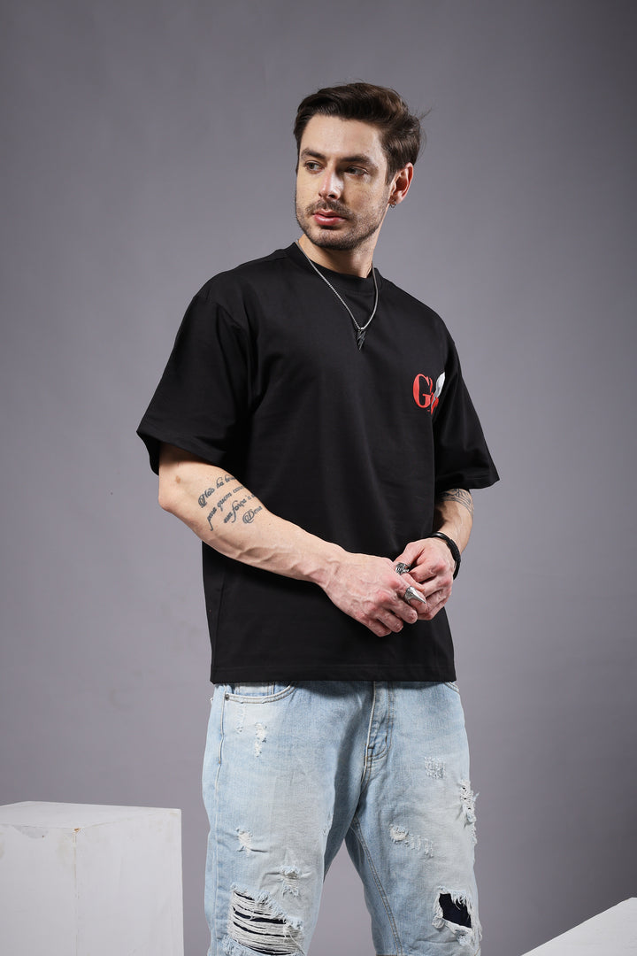 Glory Puff Printed Men Oversized Terry T-shirt