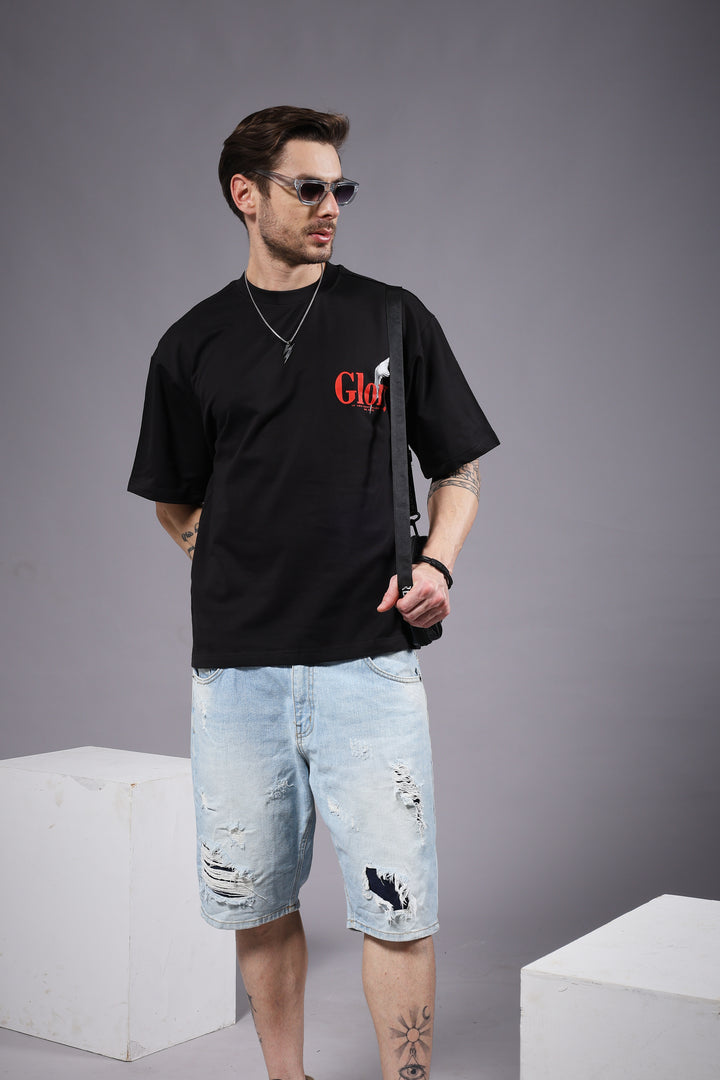 Glory Puff Printed Men Oversized Terry T-shirt