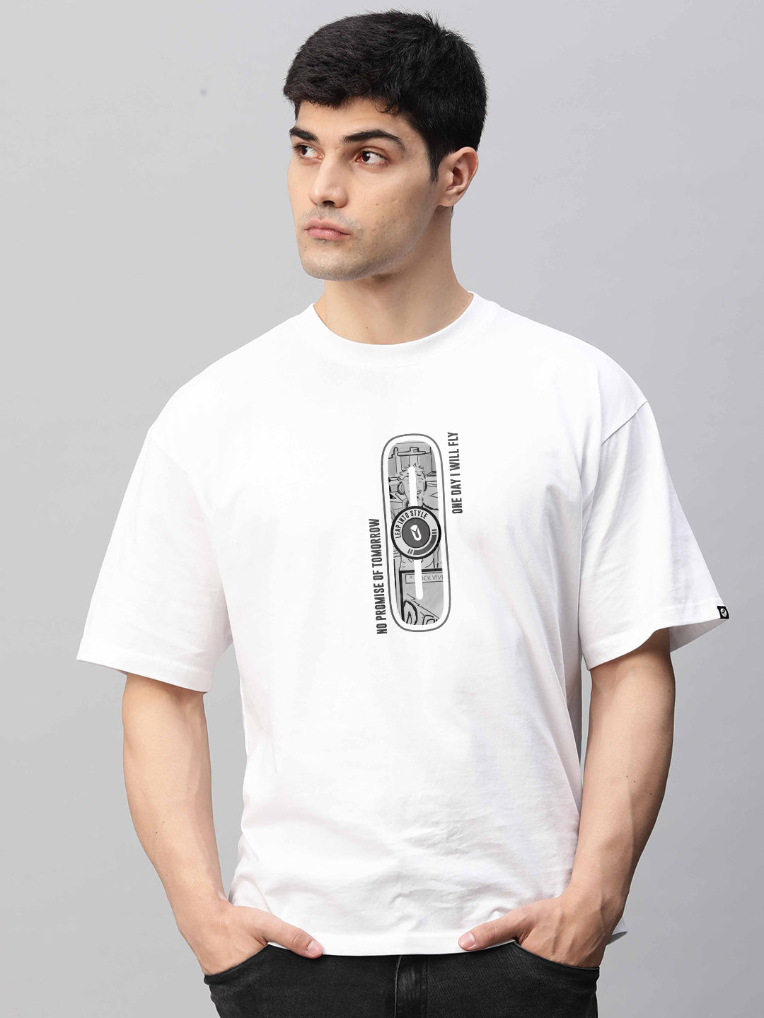 Street Vision Men Oversized Printed T-Shirt