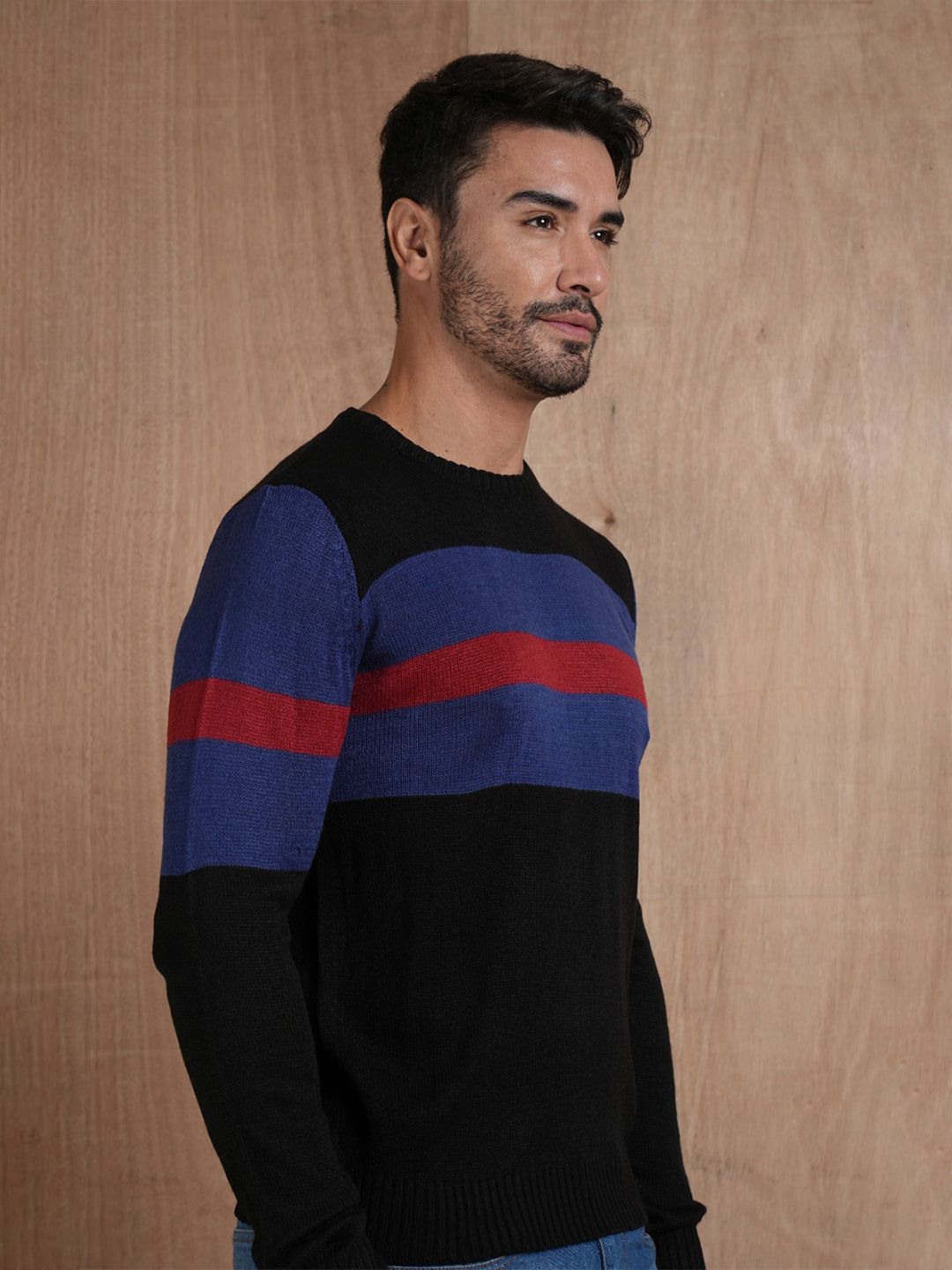 Bold Stripe Classic Knitted Pullover