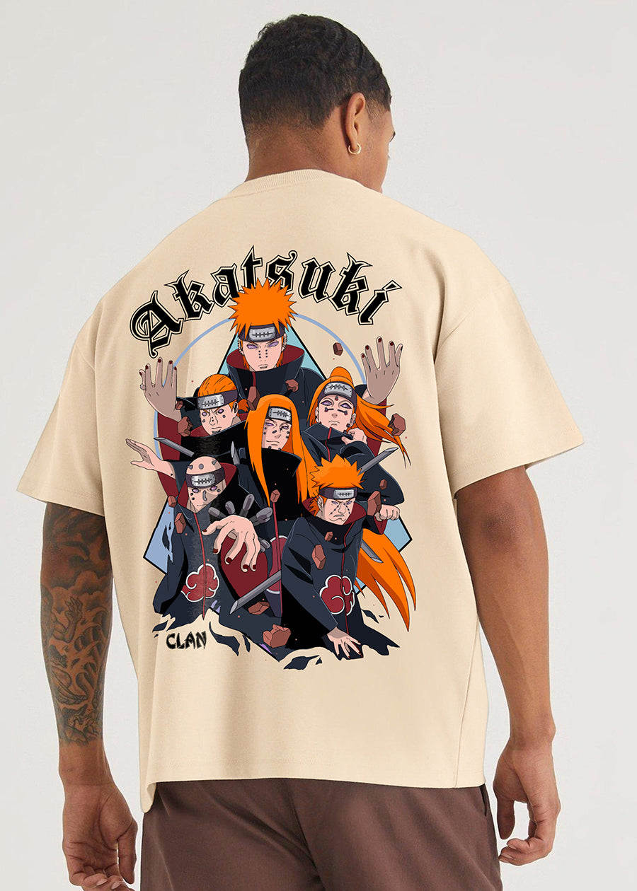 Akatsuki Clan Men Oversized Printed T-Shirt