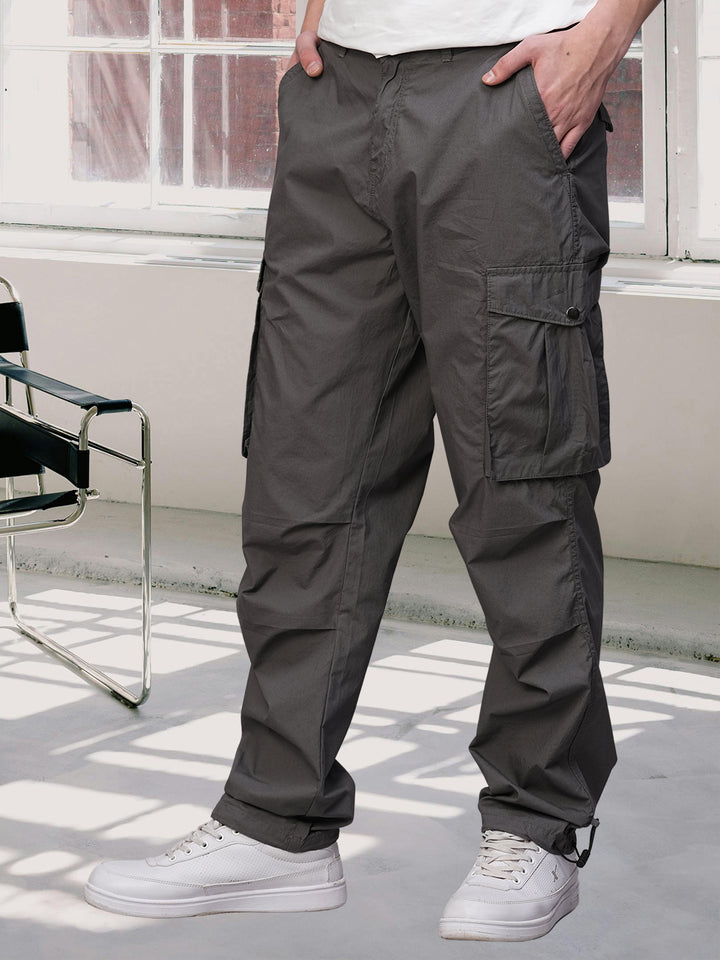 Parachute Pants For Men - Dark Grey