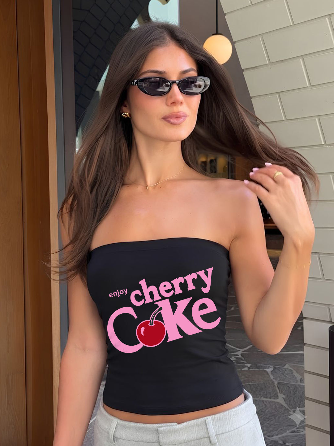 CHERRY COKE MUSE TUBE TOP