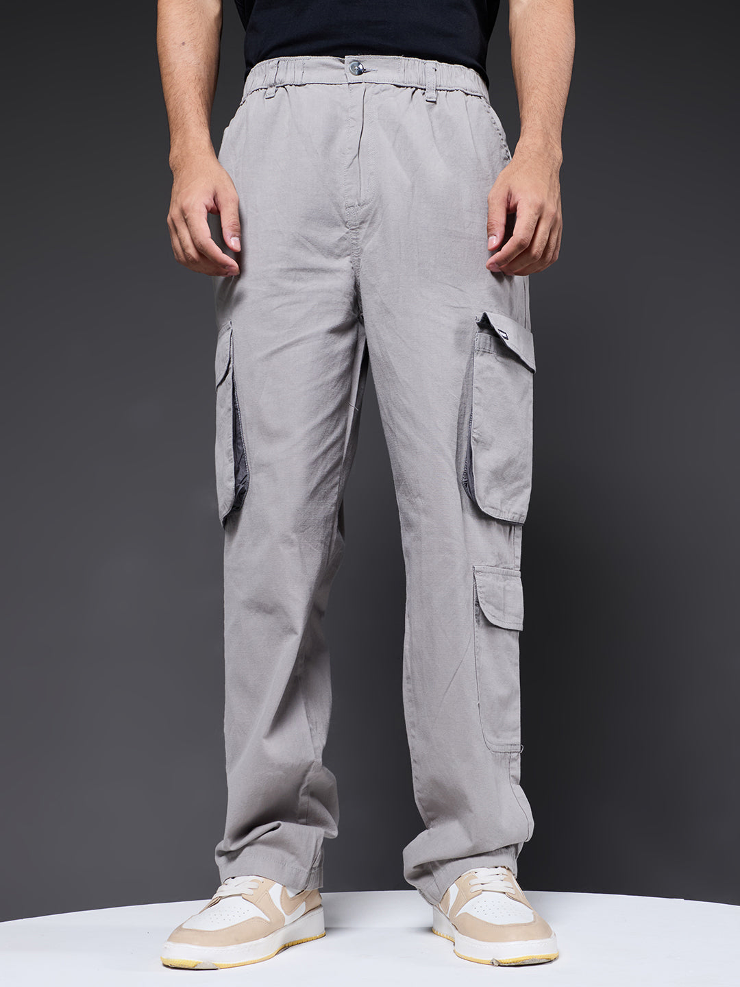 Men Utility Cargo - Ash Grey