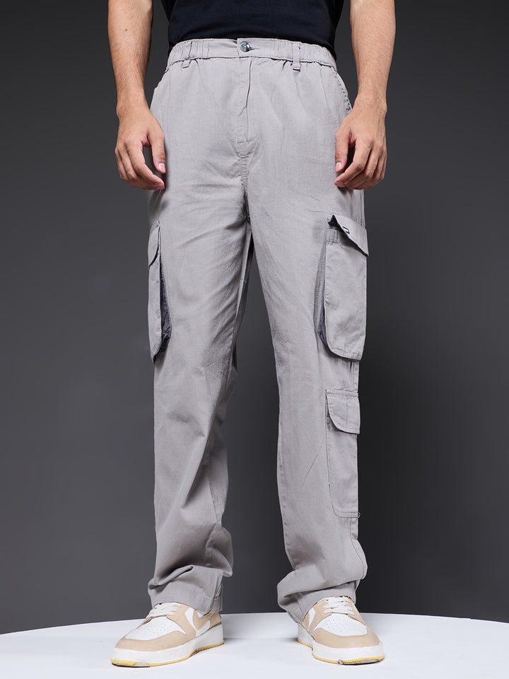 Men Utility Cargo - Ash Grey