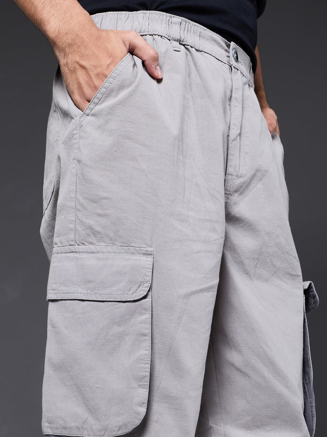 Men Utility Cargo - Ash Grey