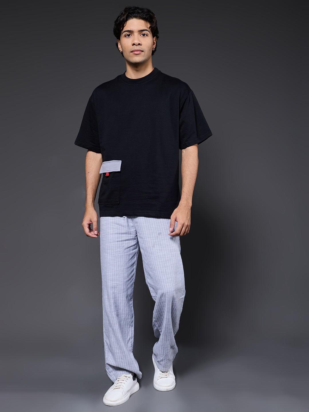 Cargo T-Shirt For Men -Black