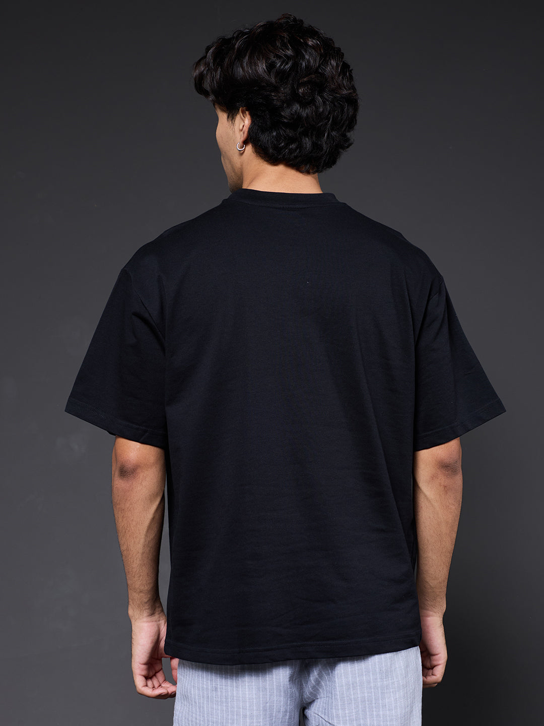 Cargo T-Shirt For Men -Black