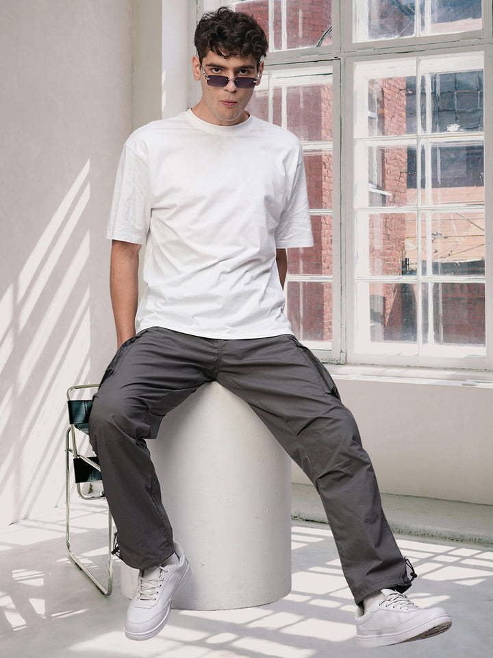 Parachute Pants For Men - Dark Grey