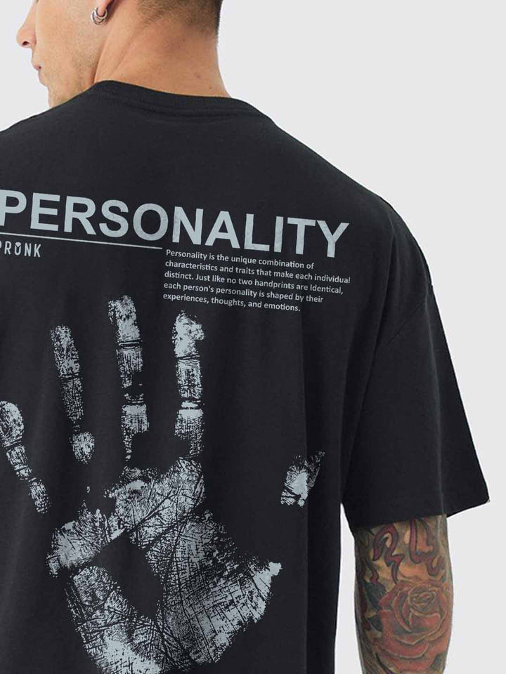 Personality Men Oversized Printed T-Shirt