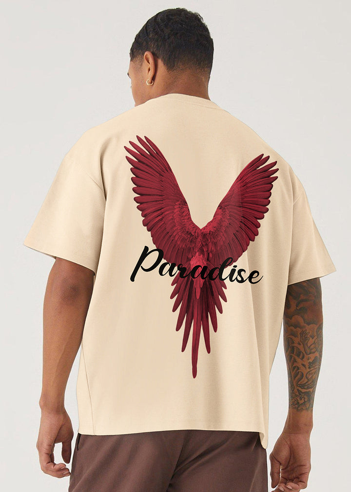 Paradise Men Oversized Printed T-Shirt