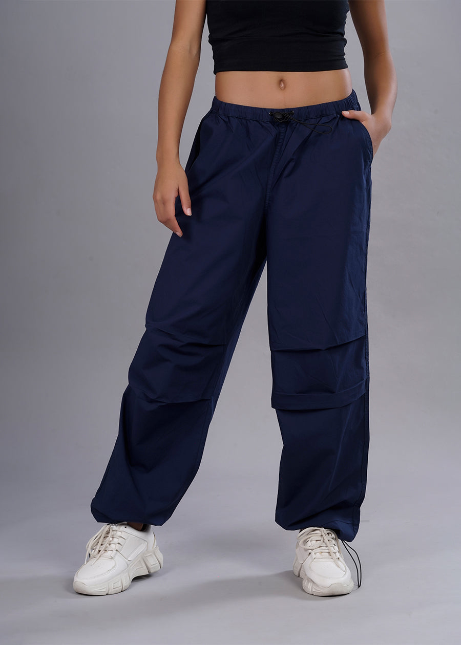 Parachute Pants For Women - Classic Navy