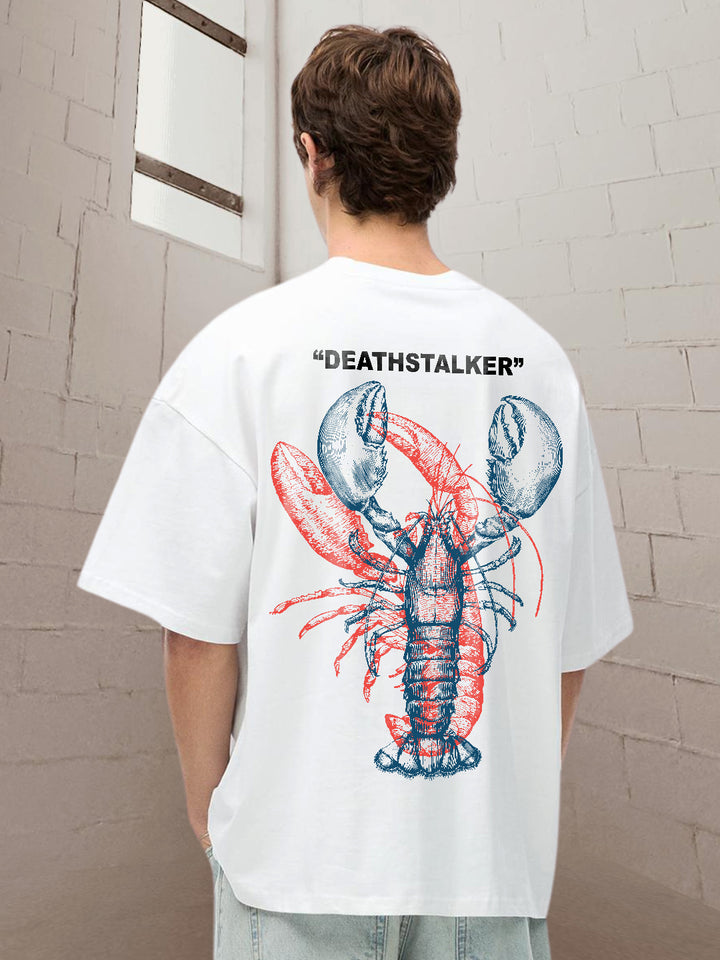 Deathstalker Men Oversized Printed T-Shirt