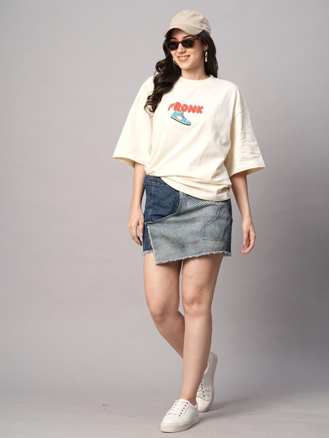 One Life Women Premium Oversized Terry T-shirt