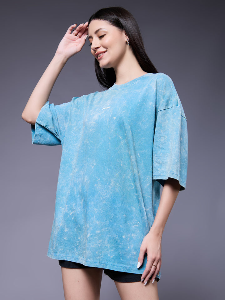 Women Retro Washed Oversized T-Shirt