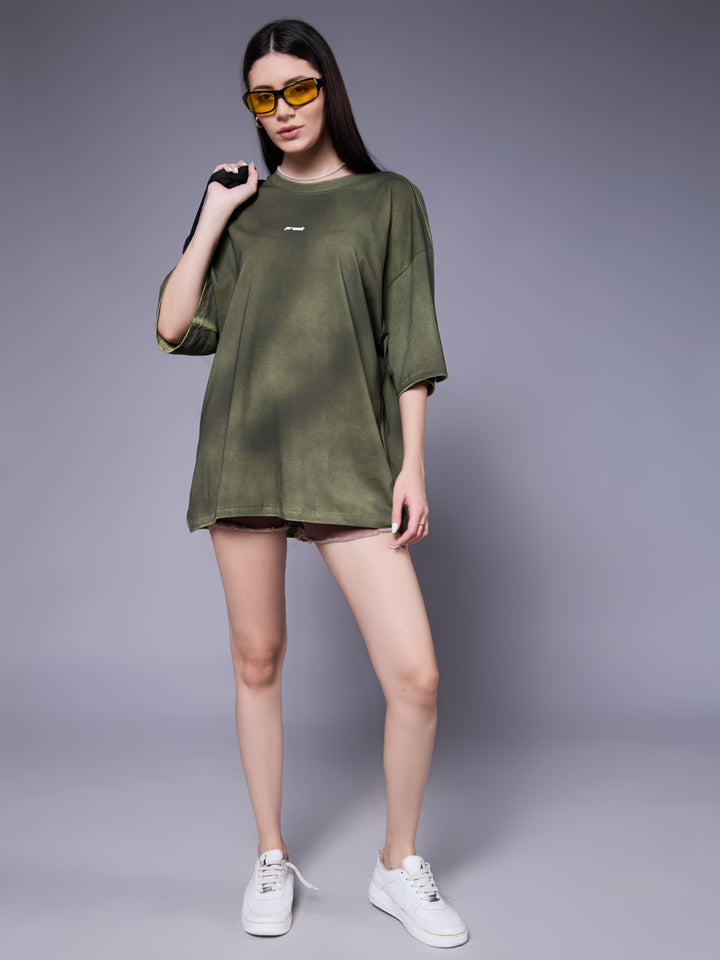Women Retro Washed Oversized T-Shirt