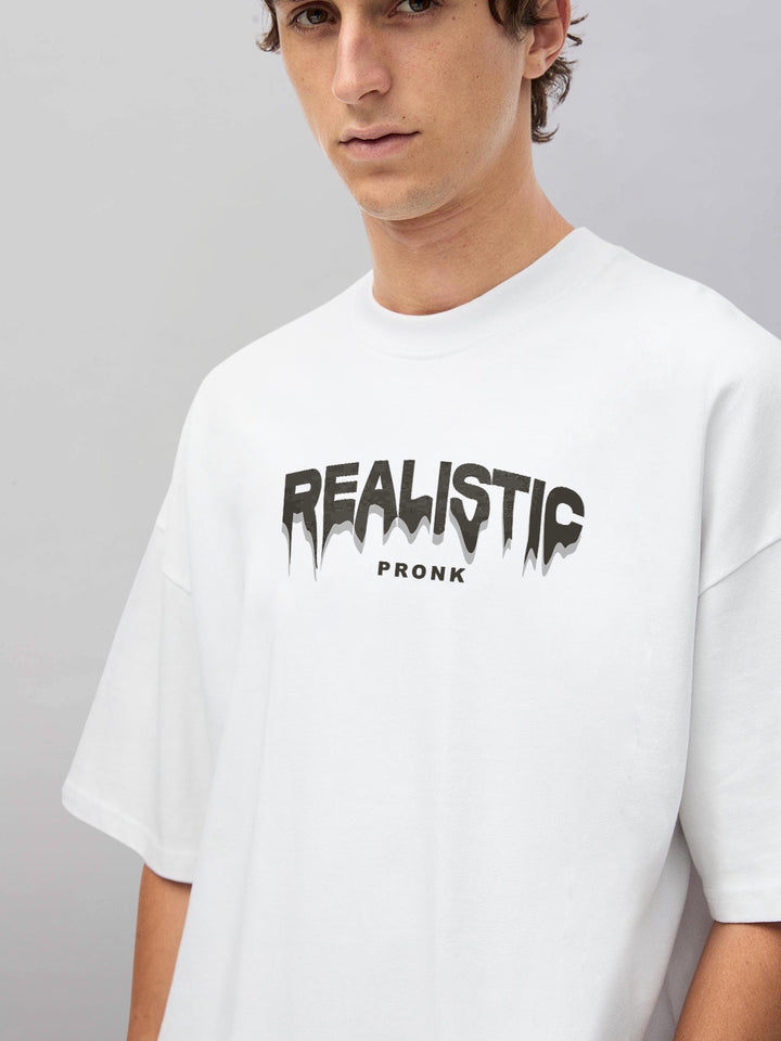 Realistic Men Oversized Printed T-Shirt