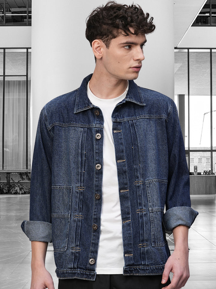 Distress Men jacket - Denim