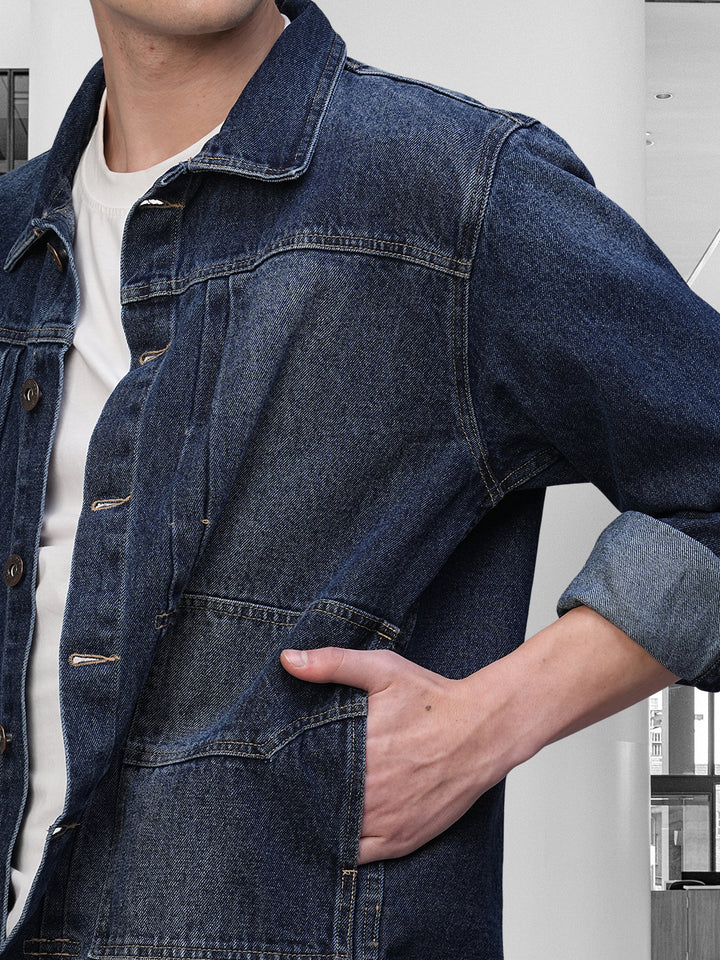 Distress Men jacket - Denim