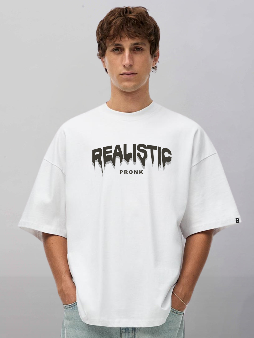 Realistic Men Oversized Printed T-Shirt