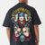 Retro Rock N Roses Men Oversized Printed T-Shirt