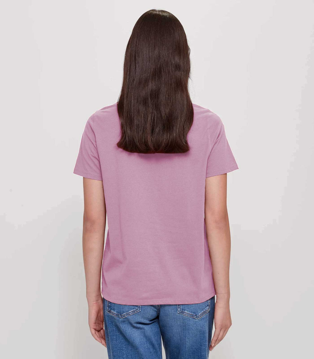 Women Solid Half Sleeve T-Shirt - Lilac