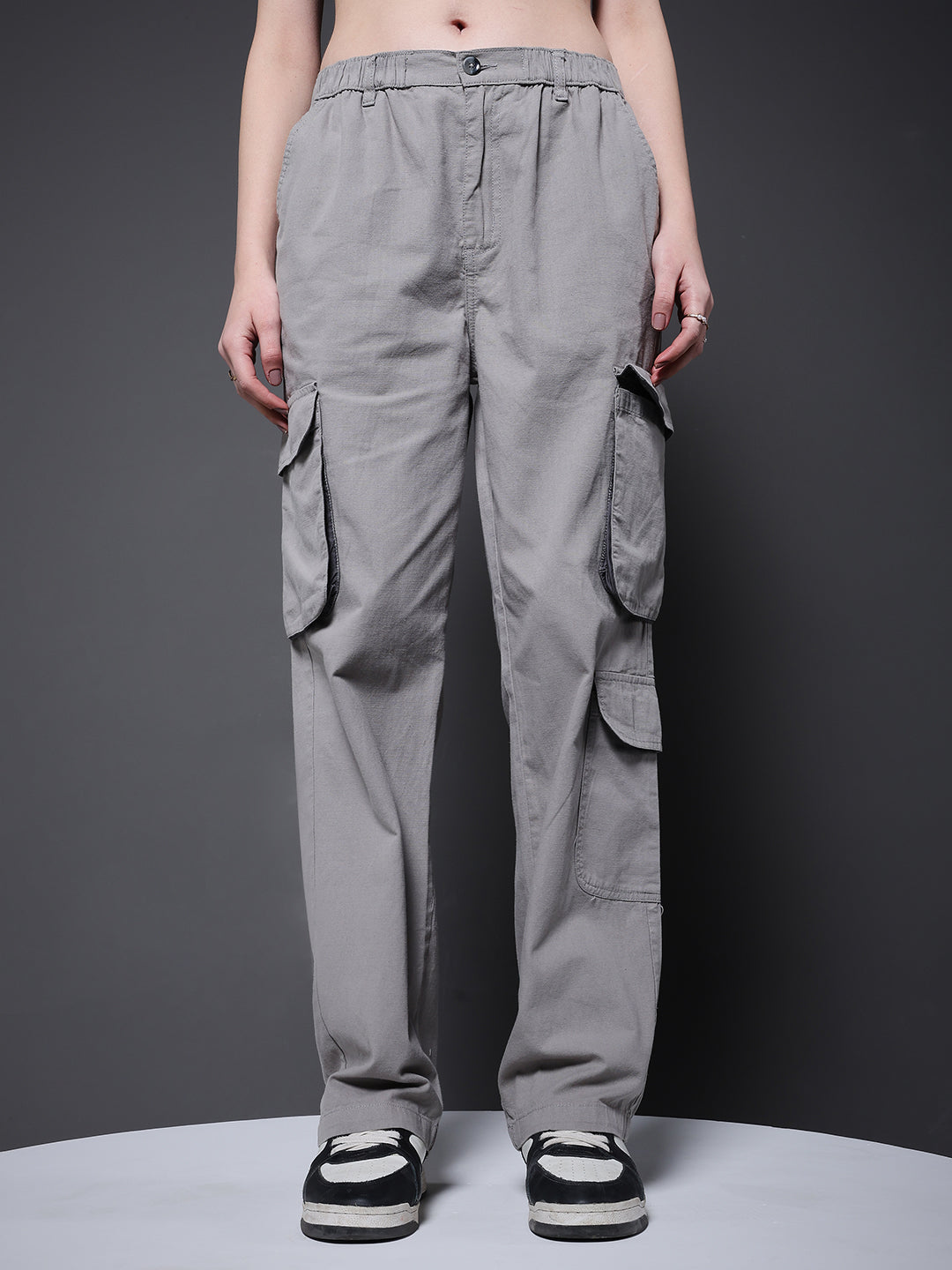 Women Utility Cargo - Ash Grey