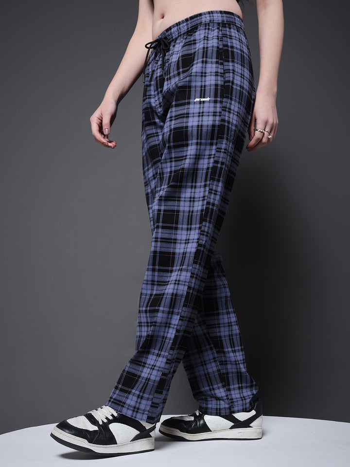 Women chequered lounge pants