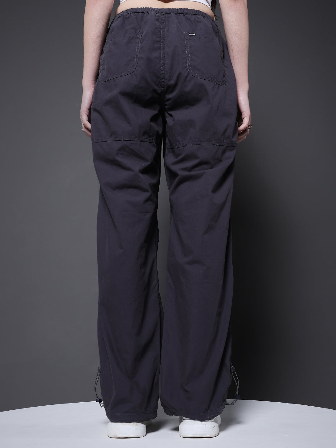 Parachute Pants For Women - Dark Grey