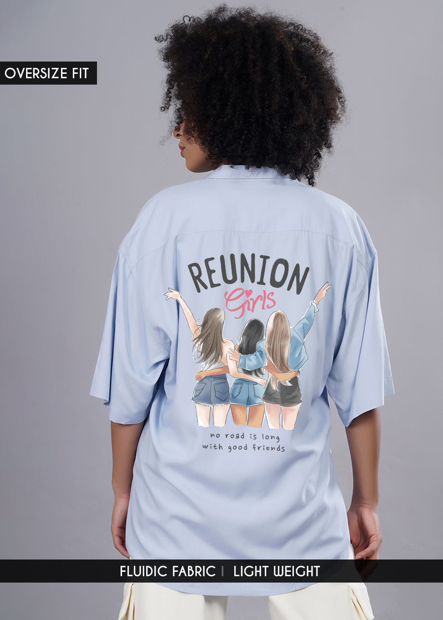 ReUnion Womens Fluidic Oversized Shirt