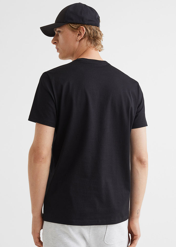 Kakashi Men Regular Fit Black Half Sleeve T-Shirt