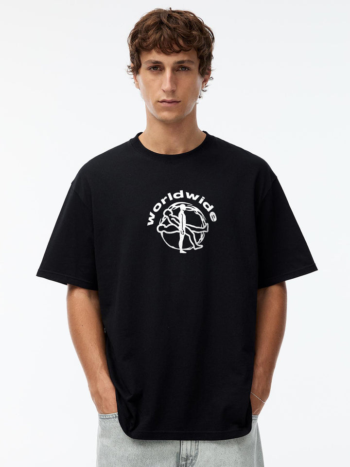 Worldwide Men Oversized Printed T-Shirt