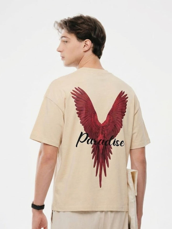 Paradise Men Oversized Printed T-Shirt