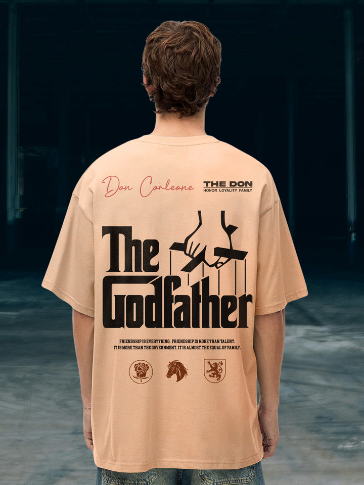 Don Corleone Men Oversized Printed T-Shirt