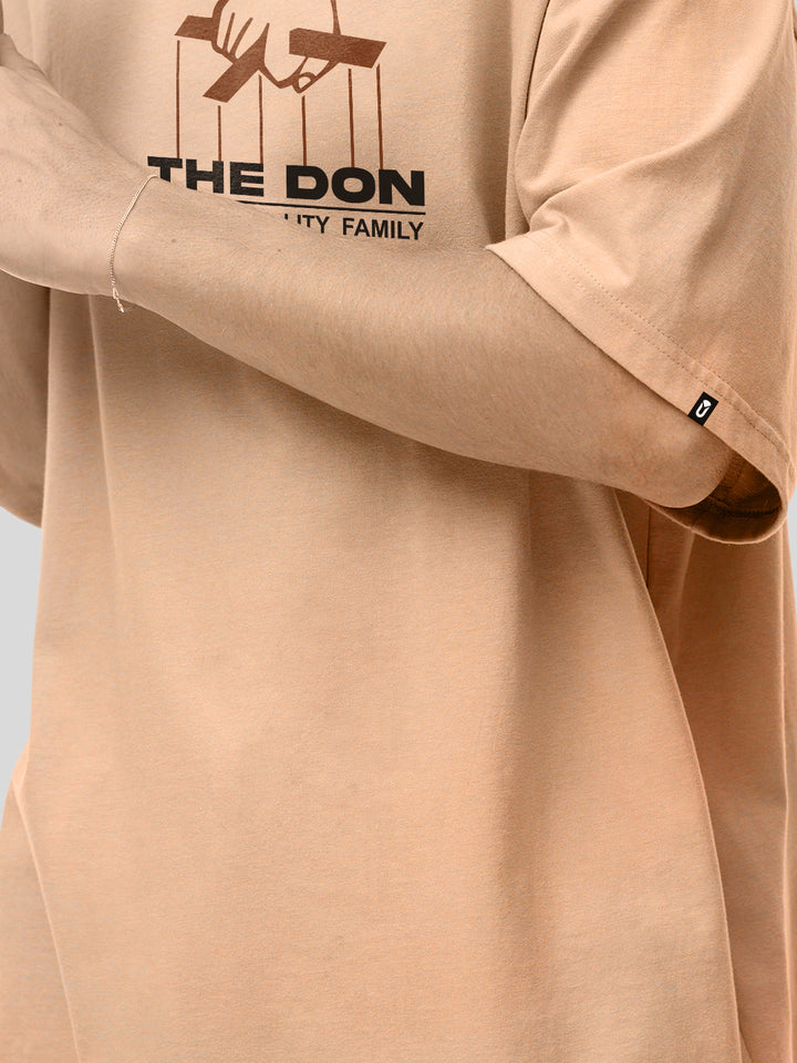 Don Corleone Men Oversized Printed T-Shirt