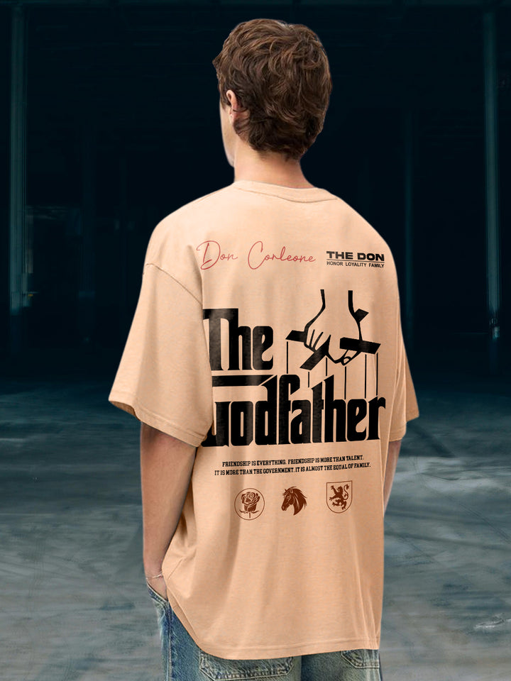 Don Corleone Men Oversized Printed T-Shirt