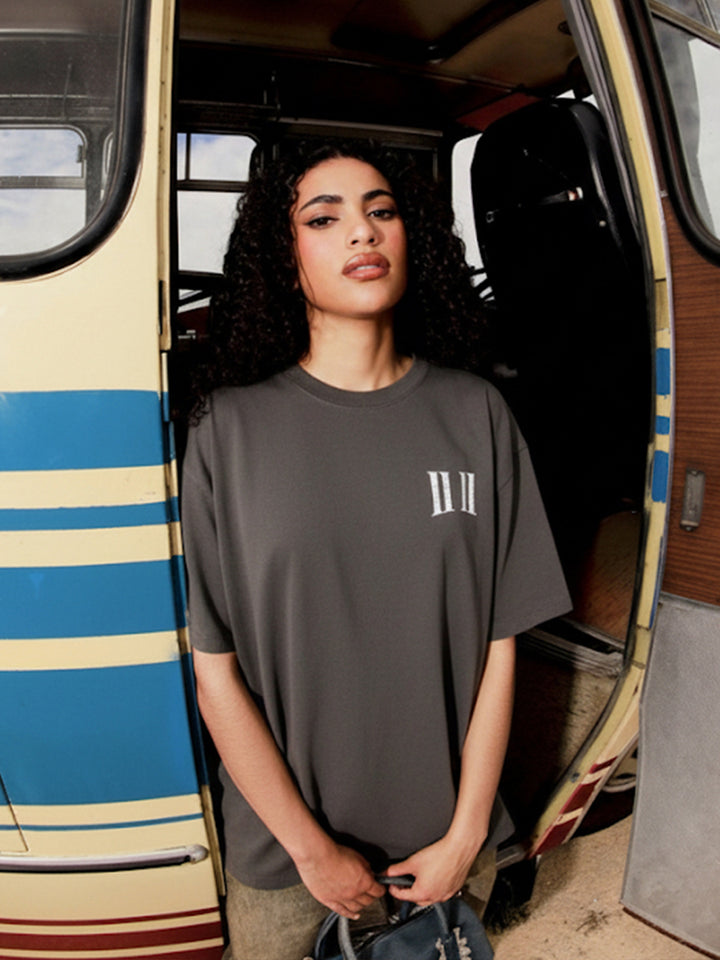 MANIFEST Women Oversized Terry Graphic T-Shirt