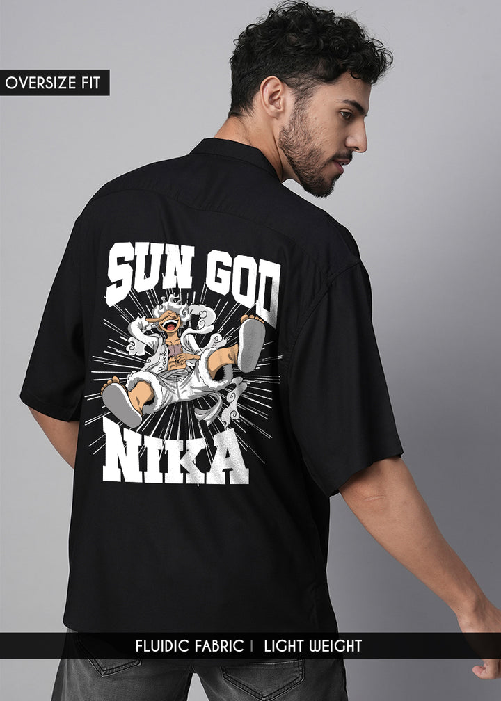 Sun God Mens Fluidic Oversized Shirt