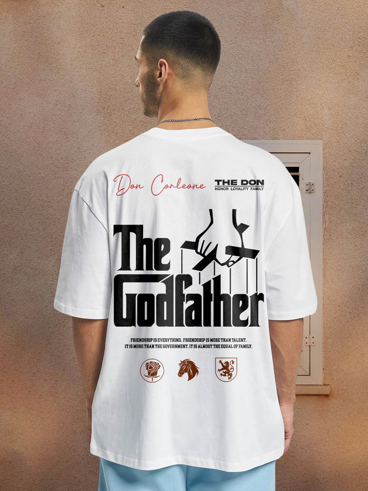 Don Corleone Men Oversized Printed T-Shirt