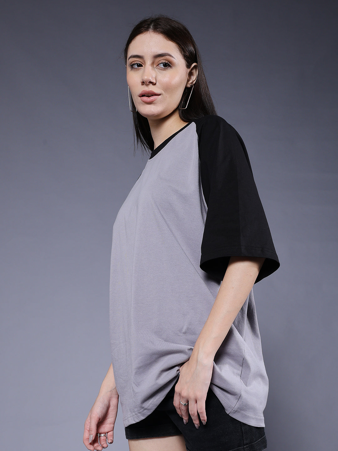 Women Oversized Colorblock T-Shirt