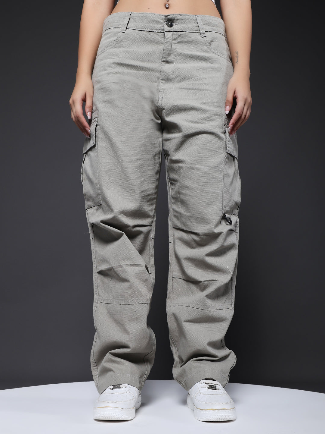 Women Utility Cargo - Ash Grey