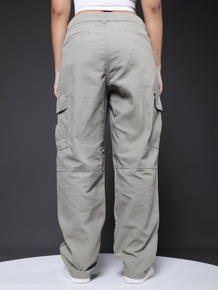 Women Utility Cargo - Ash Grey