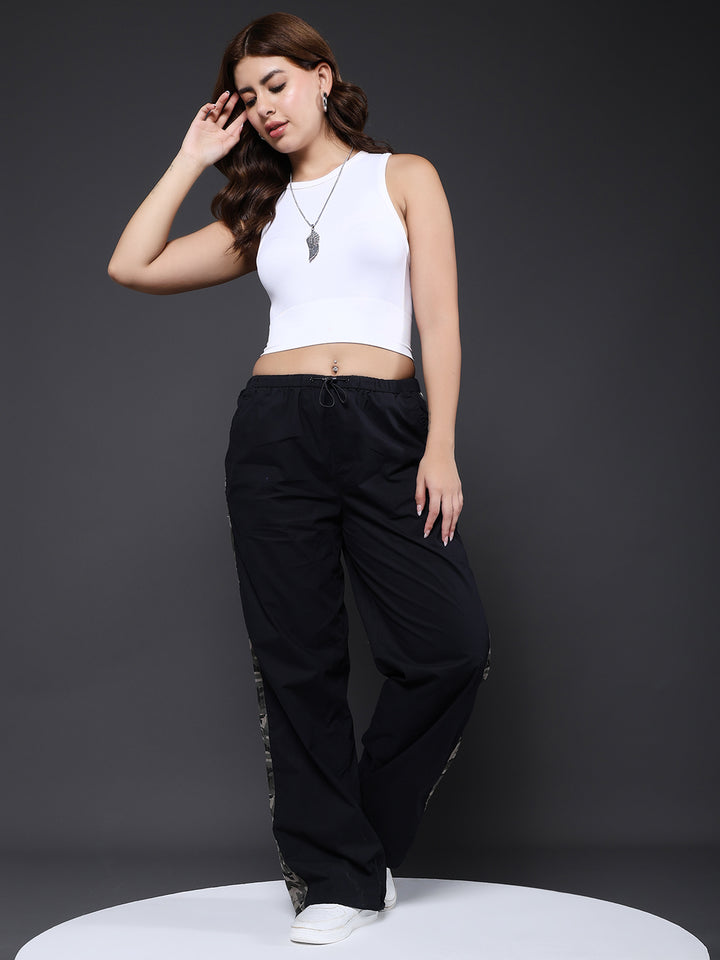 Parachute Pants For Women - Black