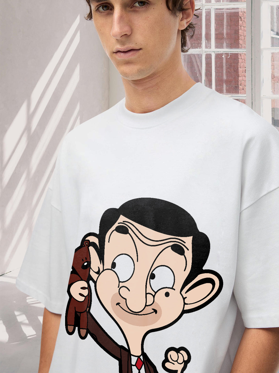 Quirk Buddy Men Printed Premium Oversized Terry T-shirt