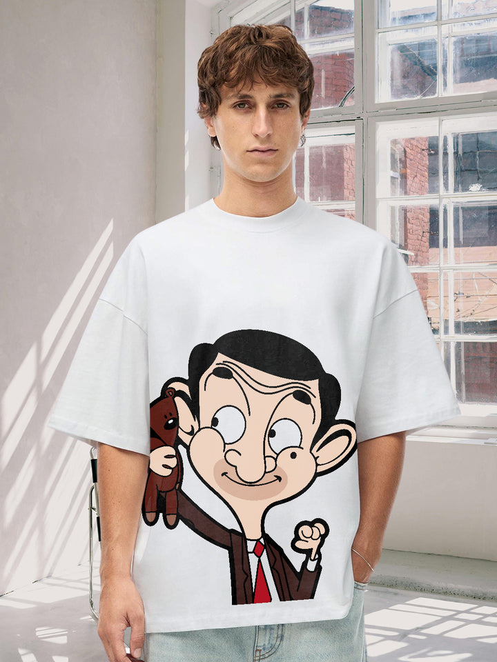 Quirk Buddy Men Printed Premium Oversized Terry T-shirt