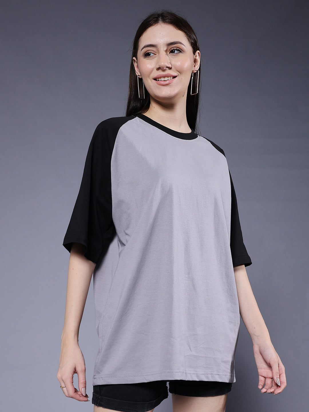 Women Oversized Colorblock T-Shirt