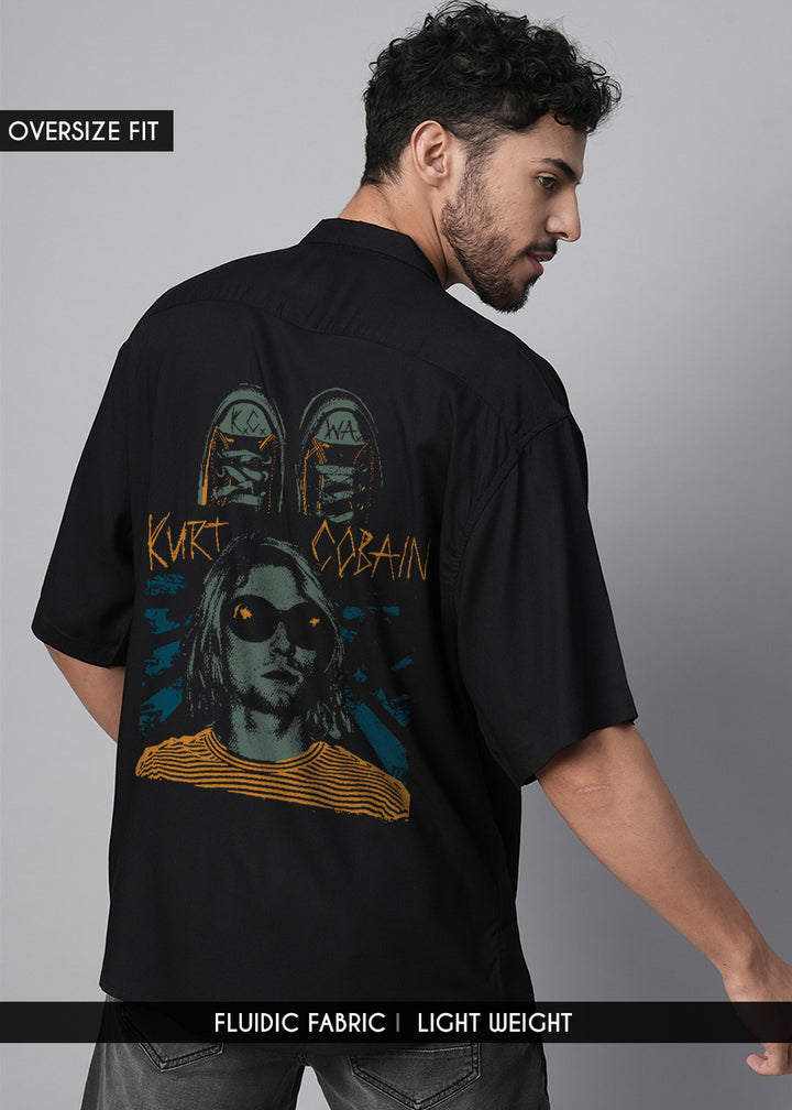 Kurt Cobain Mens Fluidic Oversized Shirt